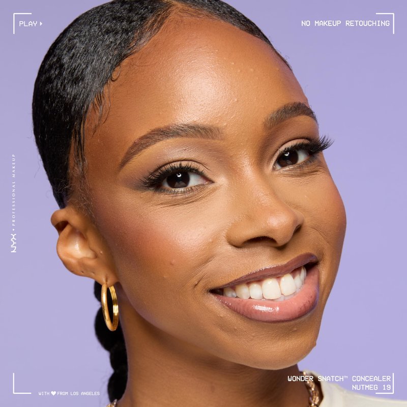 NYX PROFESSIONAL MAKEUP Wonder Snatch Concealer, Brightening, Lifting & Snatching Full Coverage Makeup Concealer with 24HR Wear, Vegan & Cruelty Free - Nutmeg