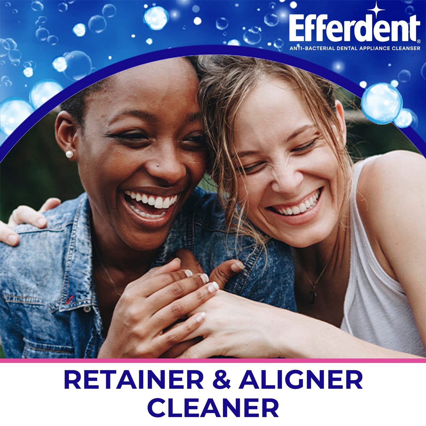 Efferdent Denture Cleaner for Aligners, Dental Appliances & Retainer Cleaner Tablets, 44 Count, Gently Removes Stains, Odor & Plaque Buildup for Dental Appliances