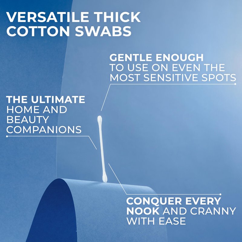 3 x Q-Tips Cotton Swabs, 625 ct