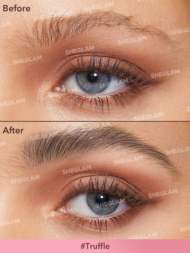 SHEGLAM Brow-Fection Angled Brush & Dip Upgraded Microblading Eyebrow Pen Long Lasting Waterproof Easy To Color-Truffle