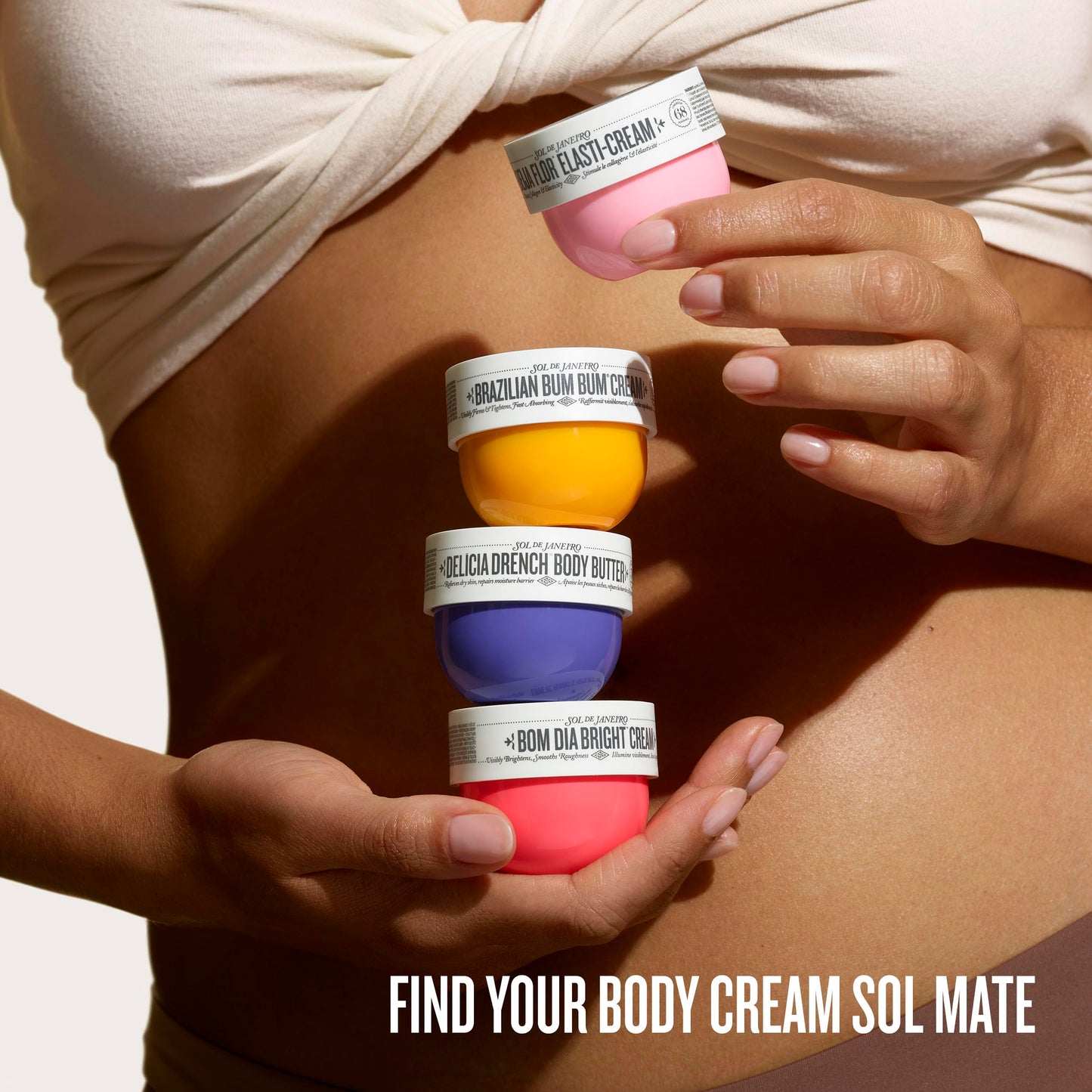 Sol de Janeiro Body Boldly Body Cream Discovery Set | Trial Size Beauty Minis | Gift Set | Set of 4 - 25mL | Amazon Exclusive