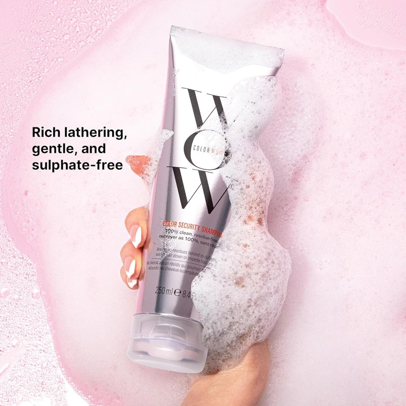 COLOR WOW Color Security Shampoo – Sulfate Free & Residue-Free Formula | Healthy Looking Hair & Scalp | Paraben Free Salon Quality
