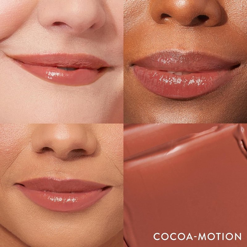 Laura Geller Jelly Balm Tinted Lip Color - Cocoa-Motion - Hydrating Vitamin E, Semi-Shine Finish