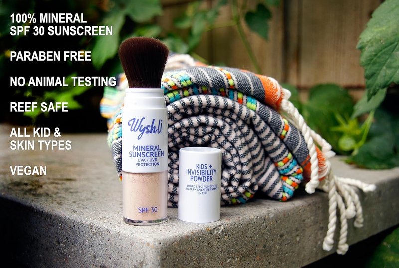 Skiennix Invisibility Powder - Mineral SPF 30 Sunscreen for Kids - Broad Spectrum, Water-Resistant Face & Body Protection