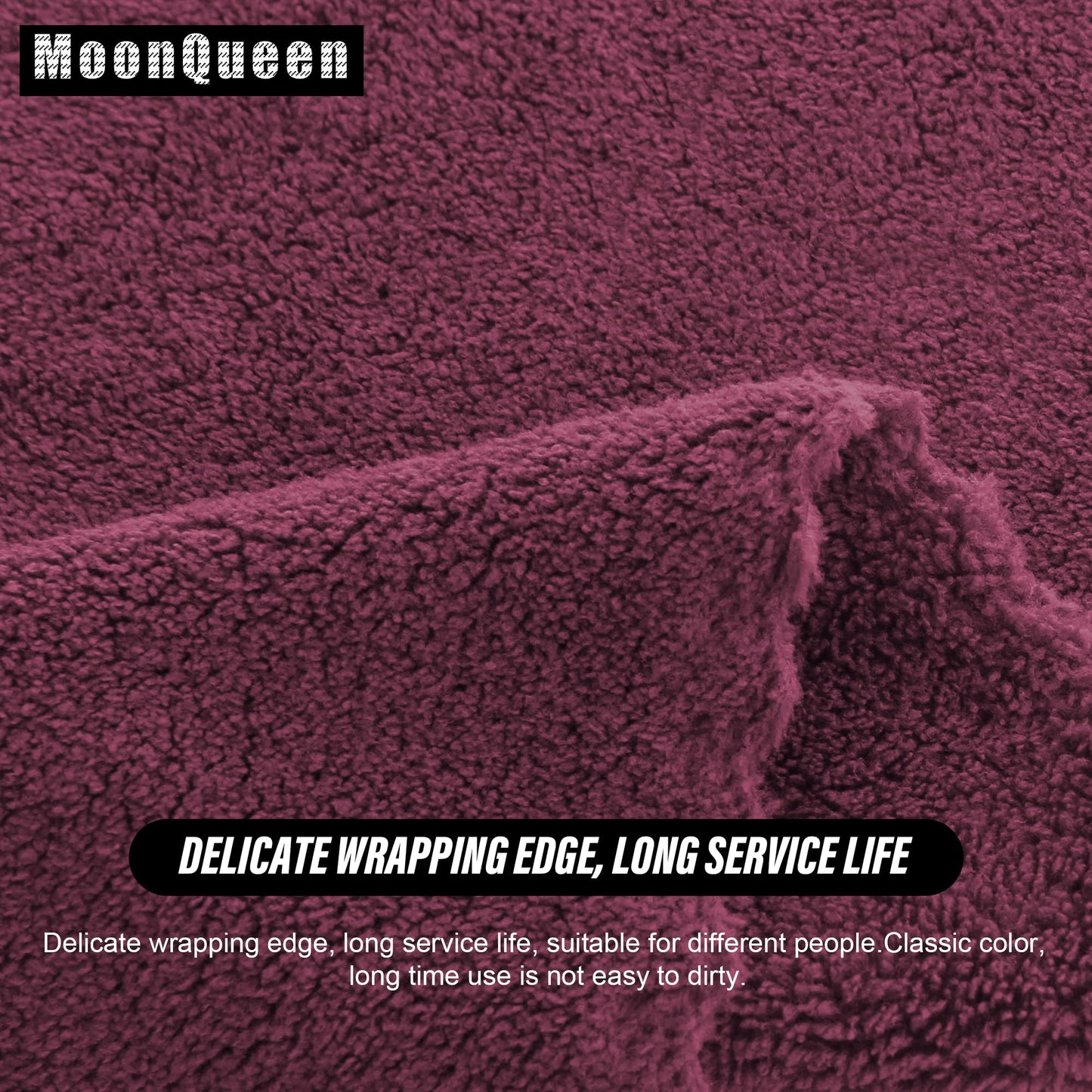 MOONQUEEN Ultra Soft Premium Washcloths Set - 12 x 12 inches - 72 Pack - Quick Drying - Highly Absorbent Coral Velvet Bathroom Wash Clothes (Burgundy)