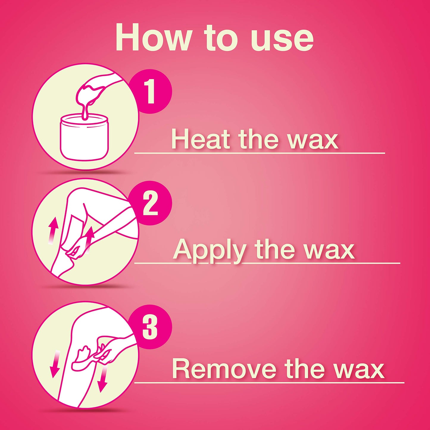 VEET Sugar Wax Hair Remover - Perfect for First Time Waxers - Contains 12 Fabric Strips & 1 Spatula with a Temperature Indicator