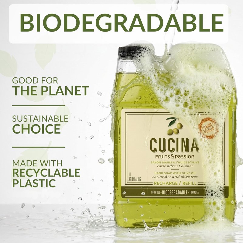 Cucina Coriander and Olive Tree 33.8 oz Purifying Hand Wash Refill