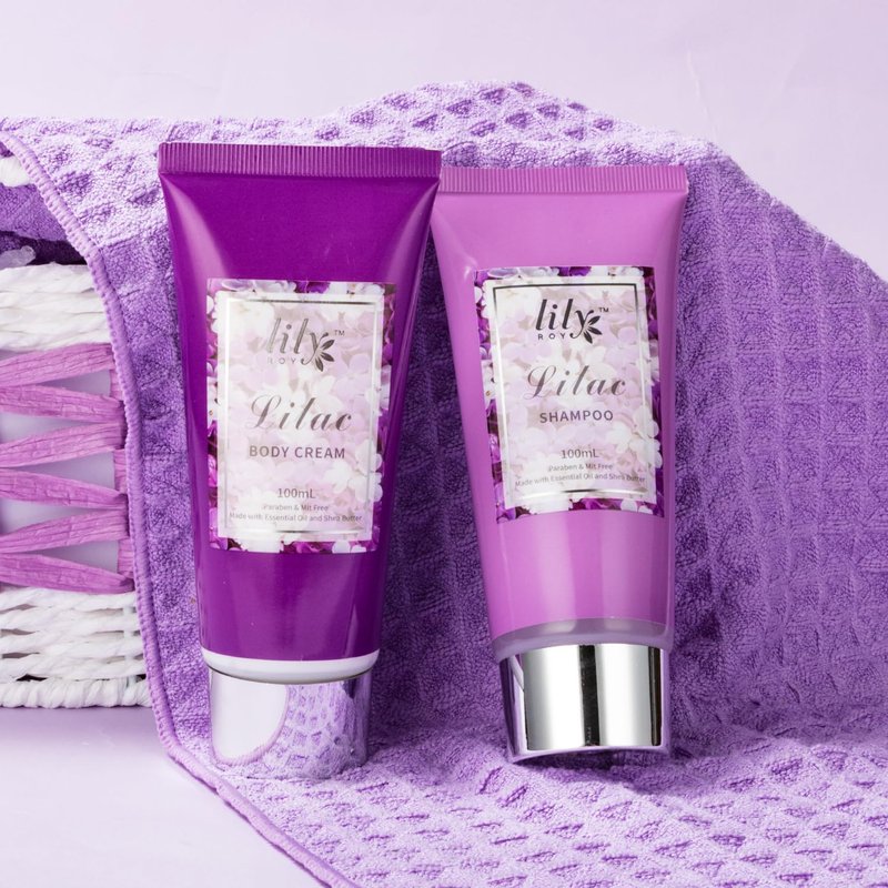 17Pcs Spa Gifts Spa Kit - Perfect Lavender Lilac Spa Gift Baskets for Women