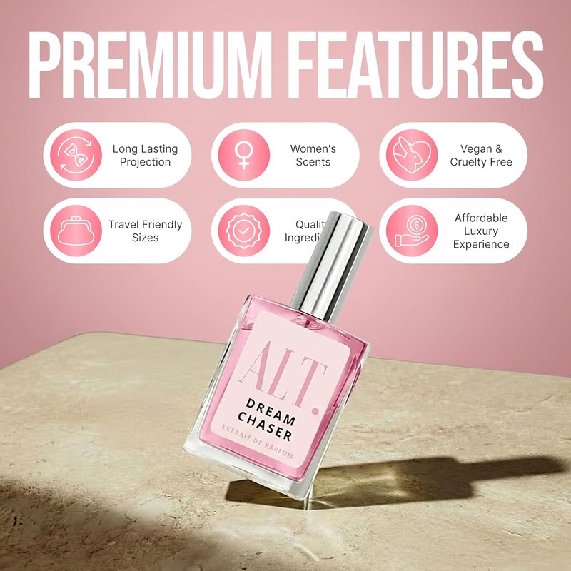 ALT. FRAGRANCES Dream Chaser - Luxury Floral Extrait de Parfum for Women | Long-Lasting 60ml Travel Size