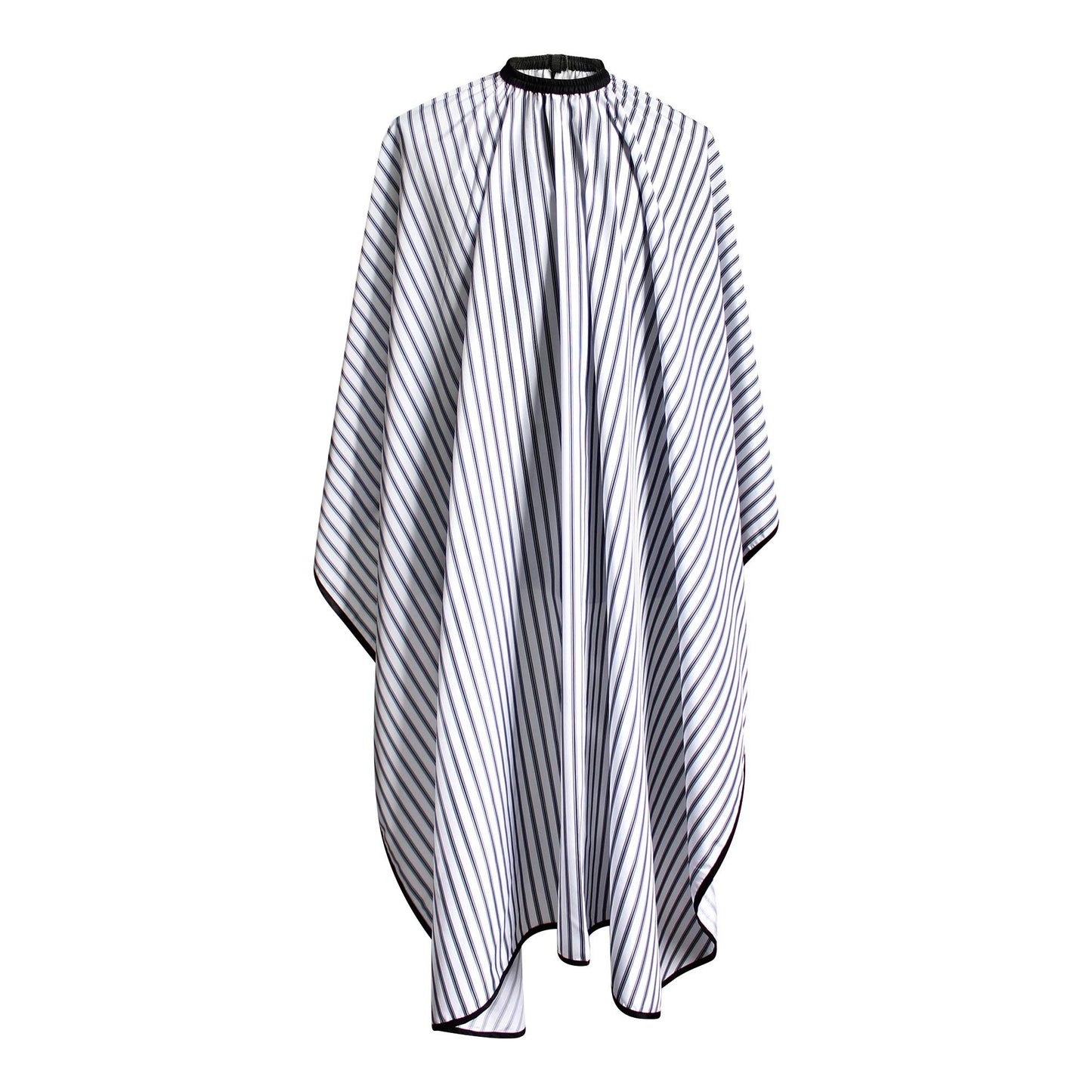 SMARTHAIR Professional Salon Cape Polyester Barber cape Hair Cut Cape,57”x66.8”,Black and White Stripes,C250023B-L