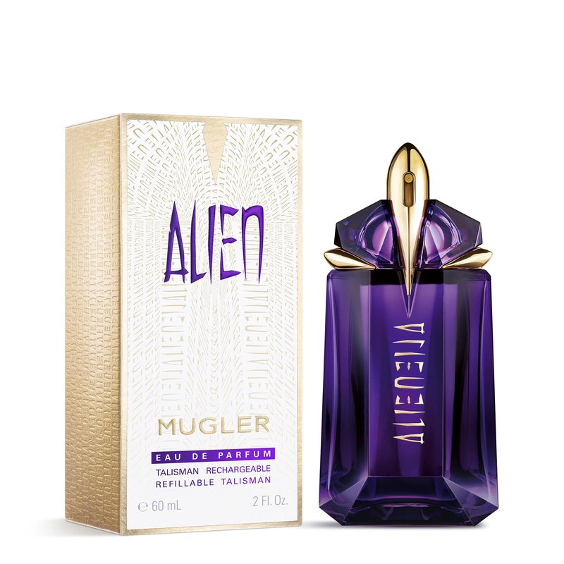 Mugler Alien - Eau de Parfum - Women's Perfume - Floral & Woody - With Jasmine, Wood, and Amber - Long Lasting Fragrance - 2.0 Fl Oz