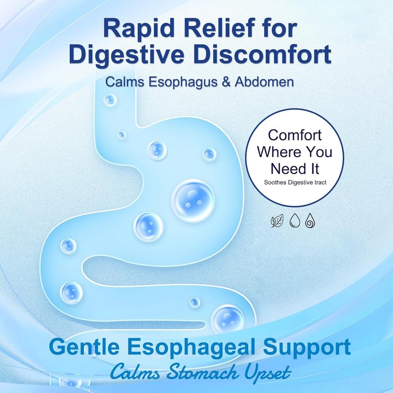 Nano Esophageal Relief Drops - Soothes Digestive Discomfort with Slippery Elm Bark & Zinc - Non-GMO, Dairy-Free