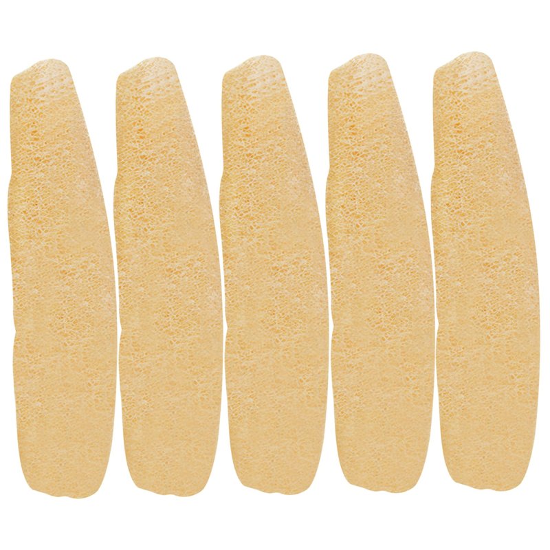 Loofah Natural, Shower Loofah 5Pcs 8-11" Natural Sponge Absorbent & Easy Foaming Luffa Sponges Soft Exfoliating Body Scrubber for Kitchen, Bathroom