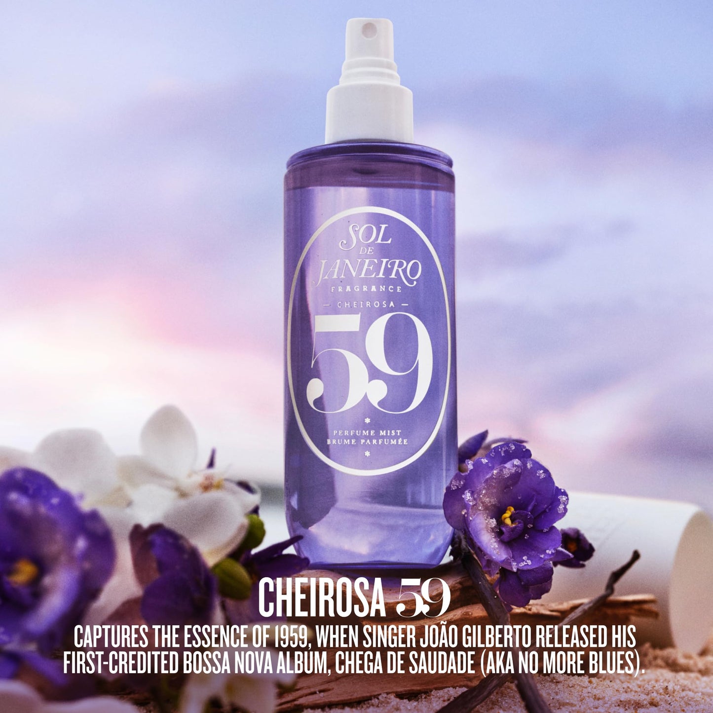 Sol de Janeiro Cheirosa Hair & Body Fragrance Mist Full Size and Travel Size Set - Home and Away Bundle - 8.1 & 3 fl oz Duo (Cheirosa 59)