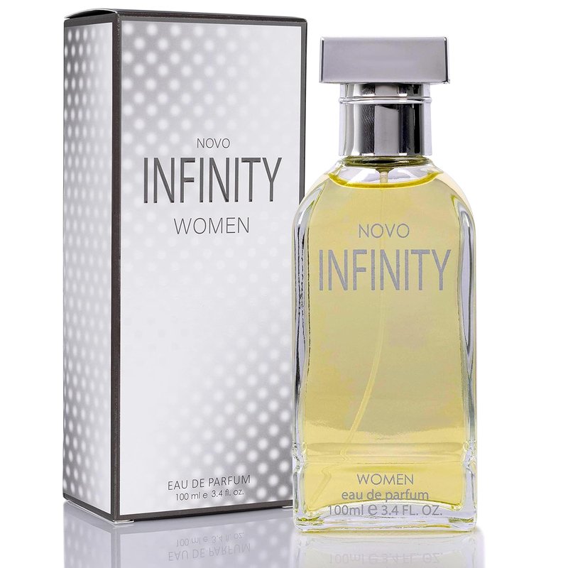 NovoGlow Infinity Eau De Parfum Spray for Women - 3.4 Fl Oz | Refreshing Citrus Floral & Musk Fragrance
