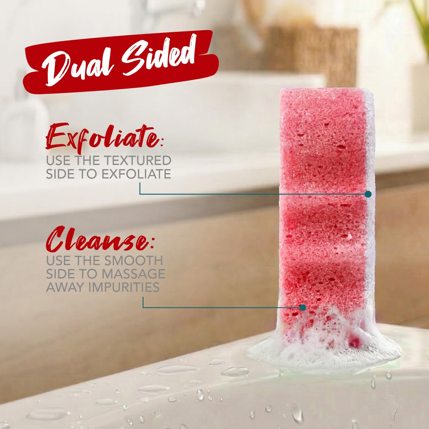 Spongeables Body Wash in a 20+ Wash Sponge, Pomegranate Punch, 1 Count