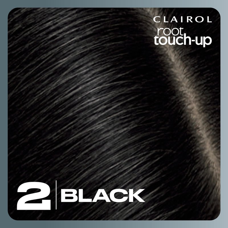 Clairol Root Touch-Up by Nice'n Easy Permanent Hair Dye, 2 Black Hair Color | 100% Gray Coverage | Easy Brush Application | Matches Professional Salon Shades | Pack of 2