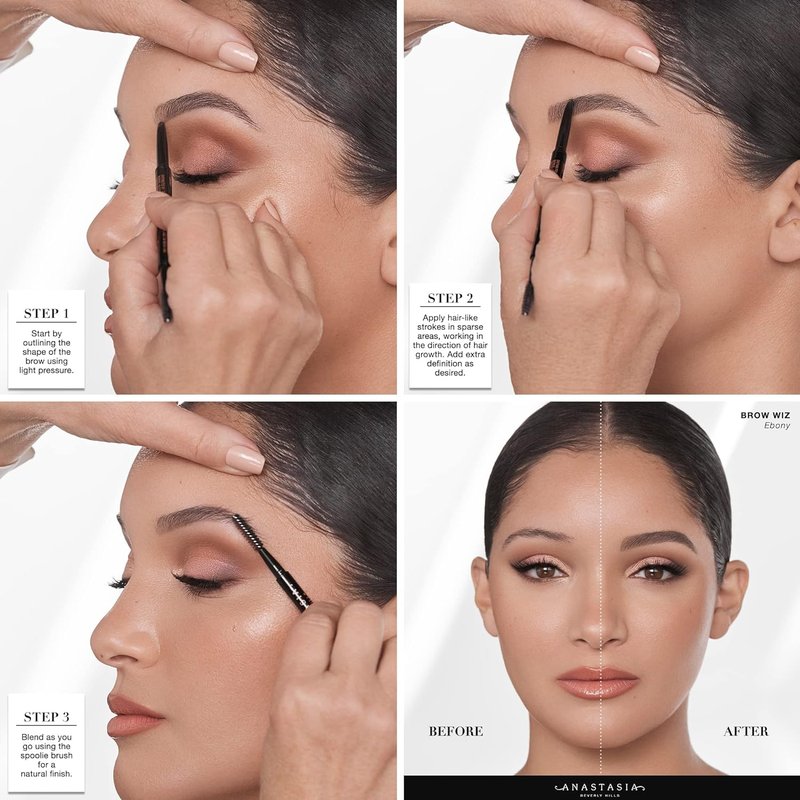 Anastasia Beverly Hills Brow Wiz | Ultra-Slim Retractable Eyebrow Pencil for Natural Hair-Like Strokes & Longwear Definition