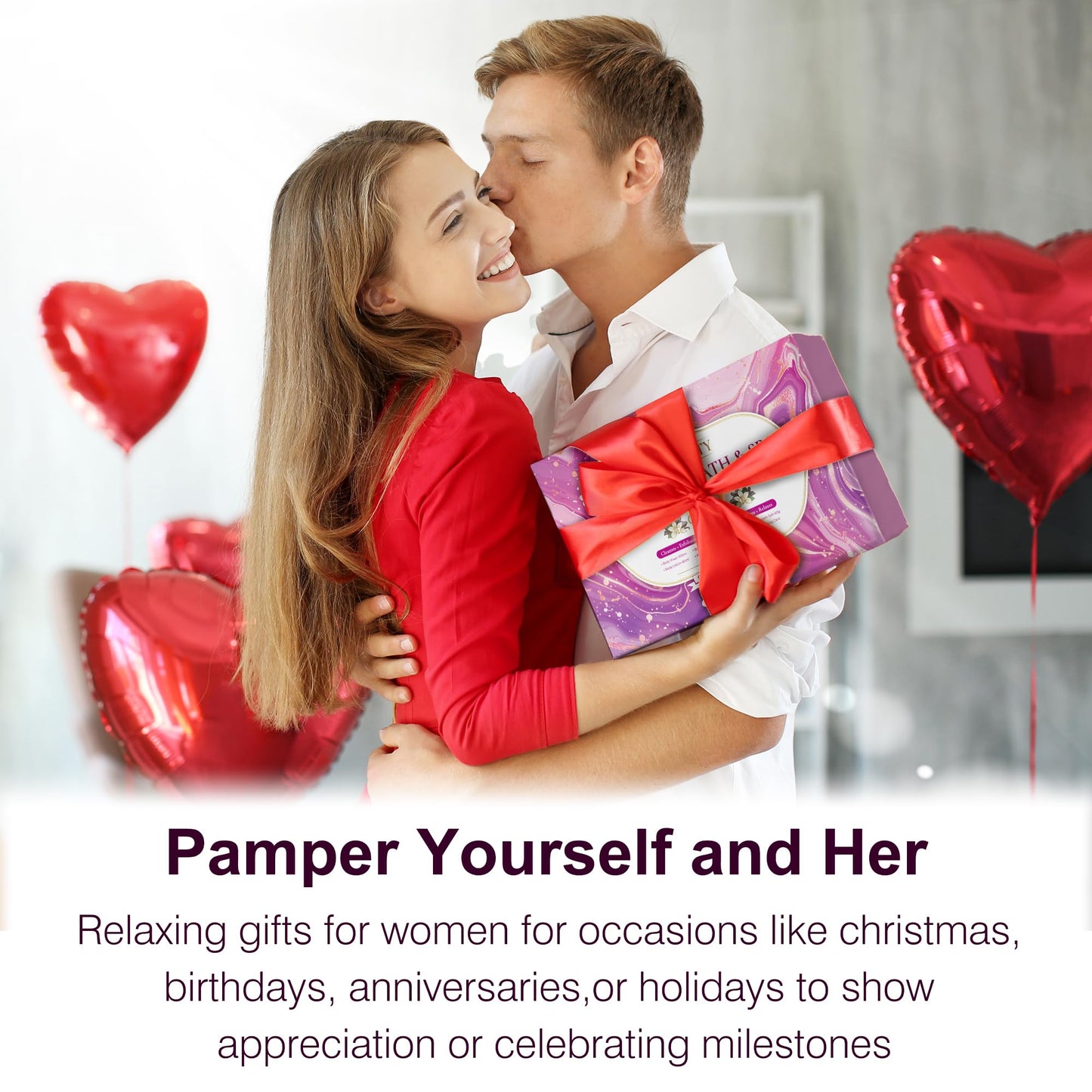 Spa Bath Sets for Women Gift,Stress Relief & Relaxing Body Wash Bath Set,Vanilla Home Spa Basket Gifts Set for Woman Mom Wife Her Sister,Unique Self Care Womens Gift ,Birthday Valentines Gifts Women