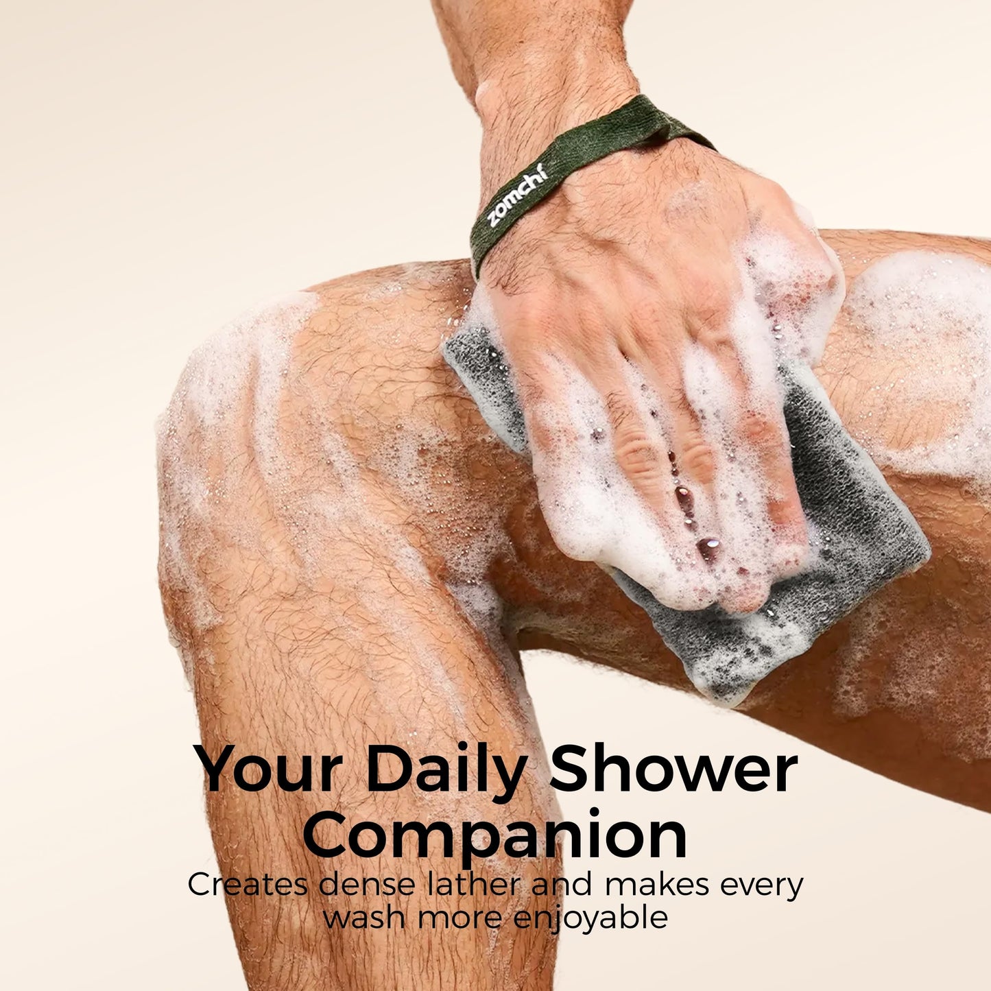 ZOMCHI Exfoliating Soap Bags, 3-Pack Body Scrubber Savers for Bar Soap, Designed for Deep Cleansing & Exfoliation (Gray)