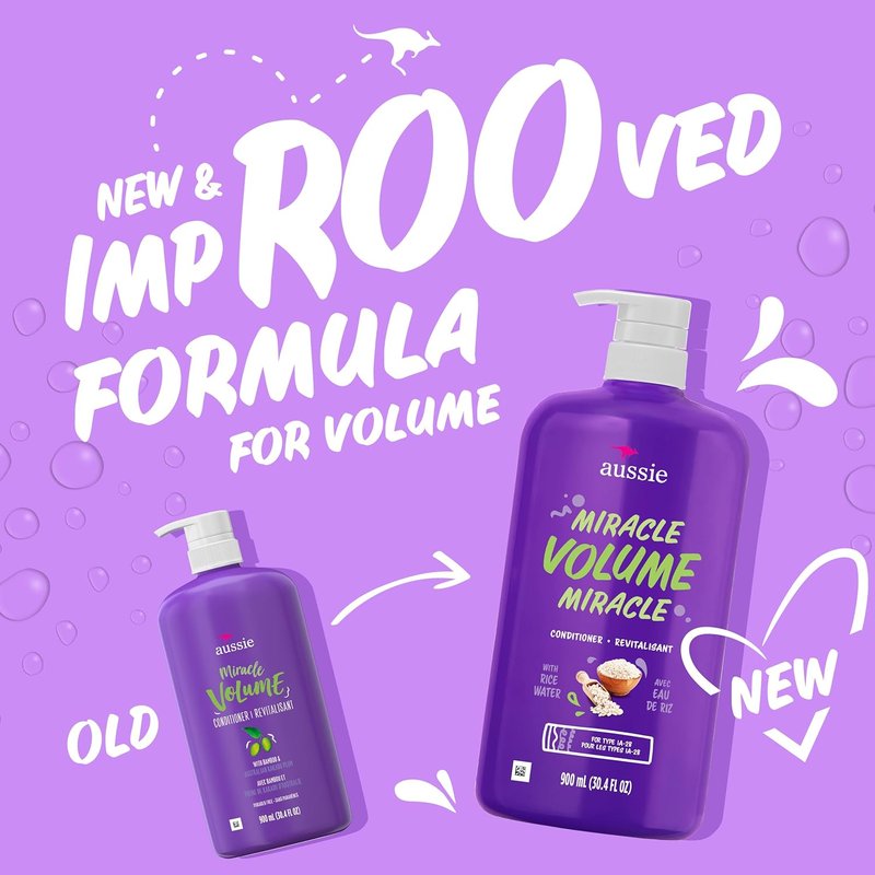 Aussie Miracle Volume Conditioner - Paraben-Free Volumizing Formula | 30.4 oz, 4-Pack