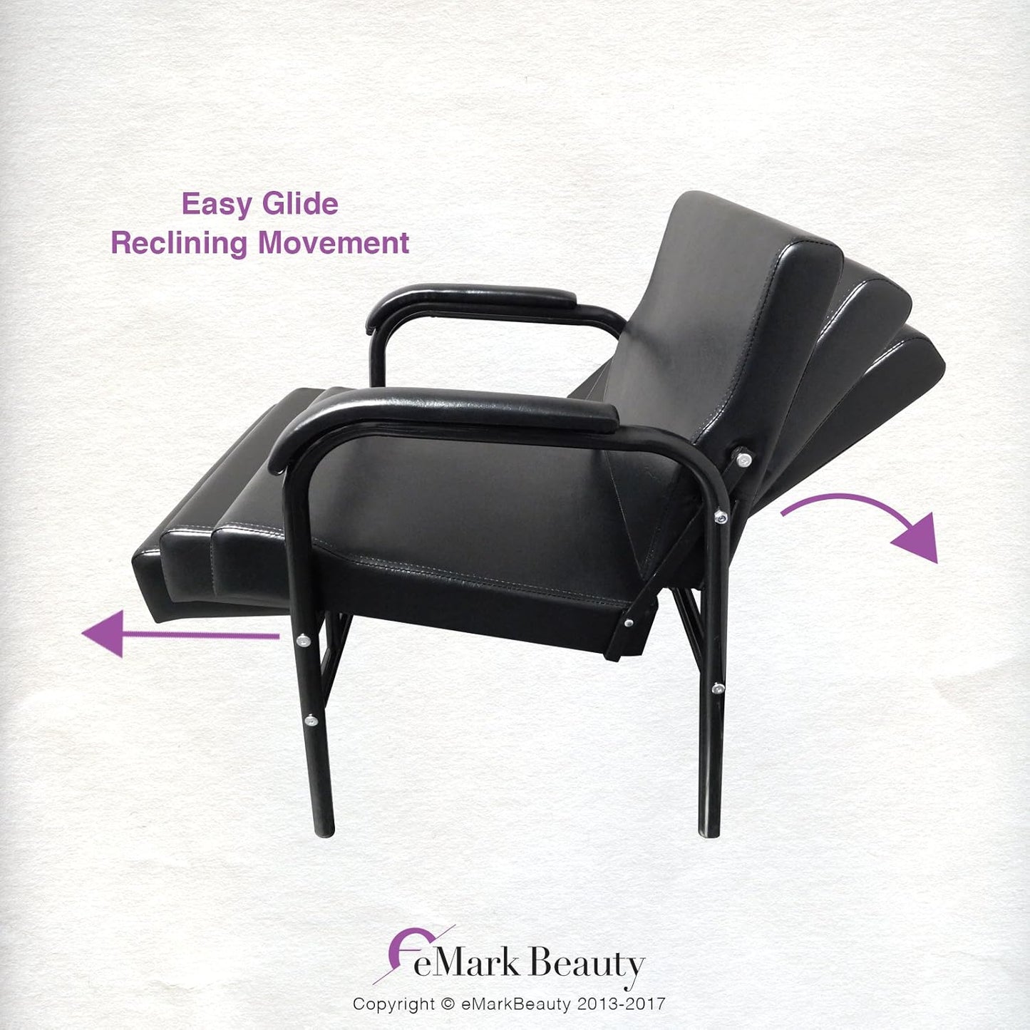 Skiennix Shampoo Chair - Auto Recline Barber Styling Chair for Salon & Spa | TLC-216A