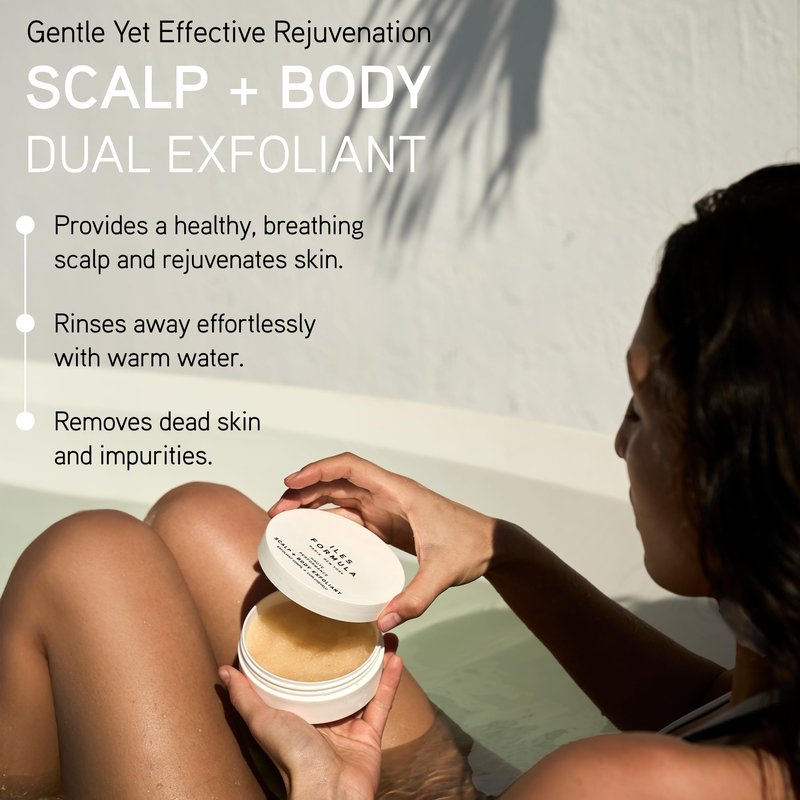 ILES FORMULA Scalp + Body Exfoliant – Luxury Scalp Scrub & Exfoliating Body Scrub – Gentle, Rejuvenating Exfoliating Scrub to Remove Buildup & Smooth Skin with Vitamin E & Kiwi Extract - Residue Free