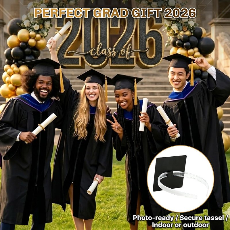 Graduation Cap Headband | 2026 Class Photo-Ready Hat Accessory for Women