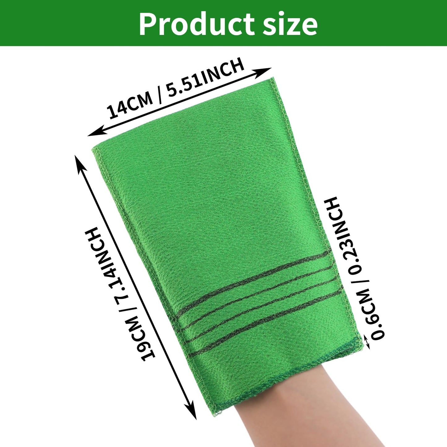 Wanmu 5Pcs Korean Exfoliating Cloth Gloves Italy Scrub Towel Mitt Exfoliating Washcloths for body Women Exfoliation, Skin Scrubs for Shower Remove Dead Skin Exfoliating Washcloth