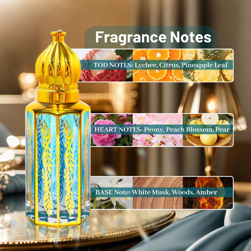 EKIVAO Arabian Perfume for Women, 3Pack Arabic Long Lasting Perfume Oil, Luxury Arab Parfume Oil for Women, Soft Parfume Arabe 1.2FL OZ Baby Green Eau de Parfum