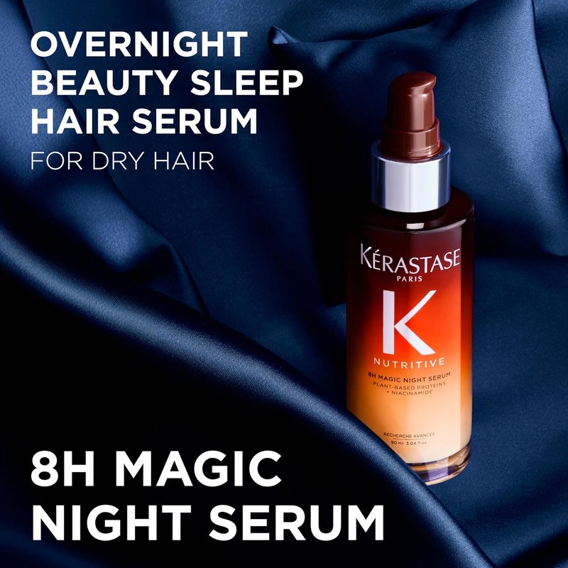 Kerastase Nutritive 8H Magic Night Serum - Overnight Treatment for Dry Hair | Enhances Shine & Nourishes