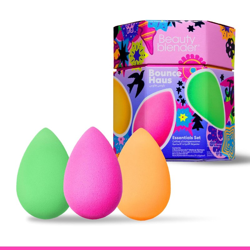 Beautyblender Bouncehaus Essentials Set | 3-Piece Latex-Free Makeup Sponge Set for Flawless Airbrush Finish
