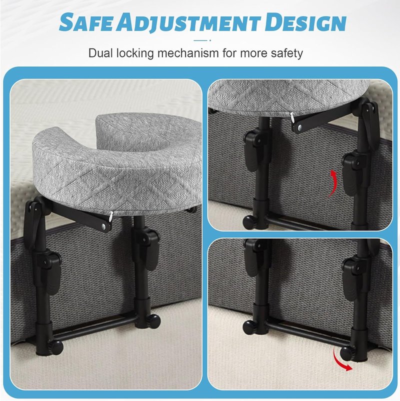 Regine Switzerland Adjustable Massage Headrest - Portable Face Cradle for Home Use | Ideal After Eye Surgery