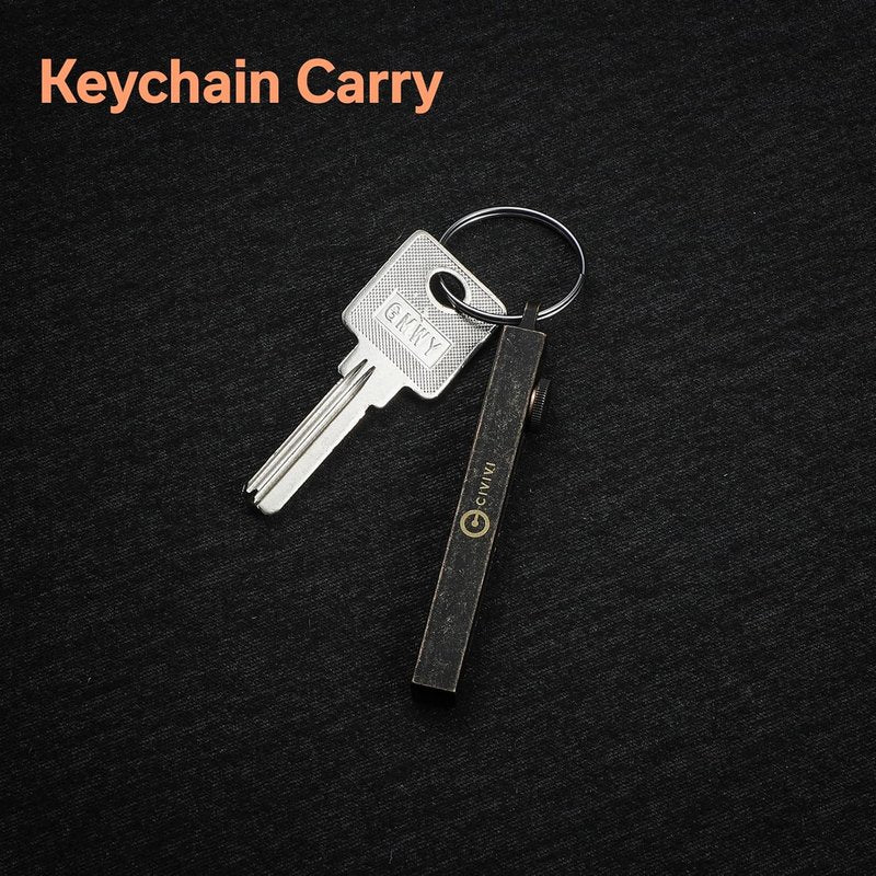 CIVIVI Precision Tweezers - Retractable Keychain Tool for Splinters | EDC Carry with Leather Sheath