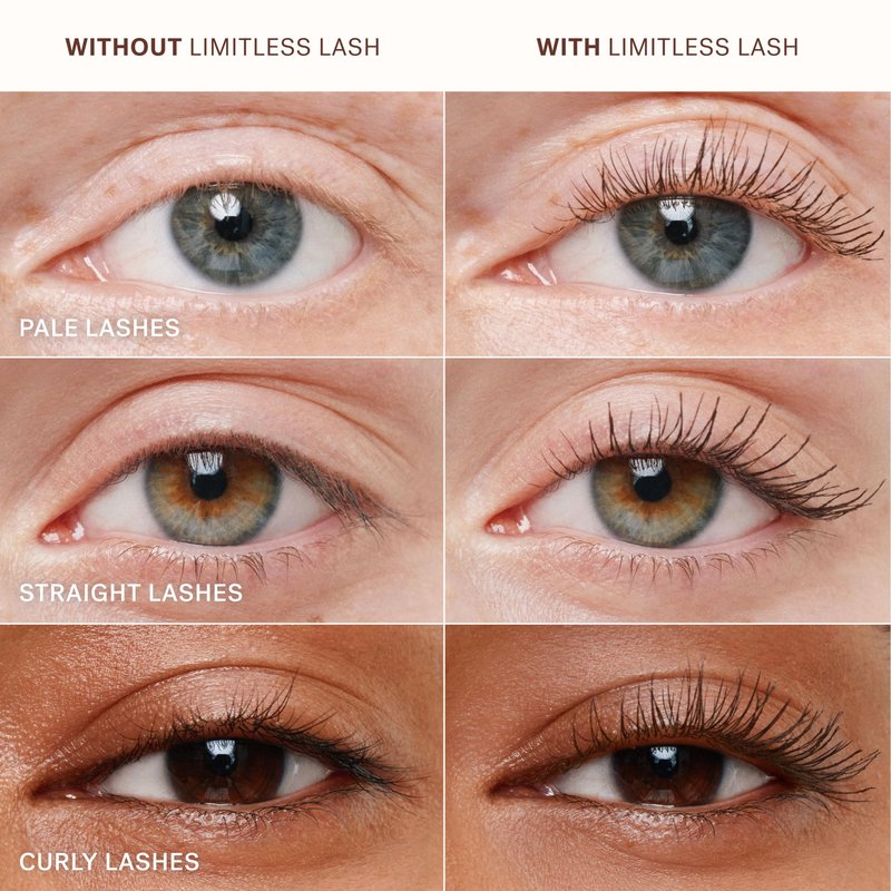 ILIA - Limitless Lash Mascara | Lengthen, Lift, Separate | 12-HR Wear | Flake + Smudge-Resistant | Conditioning Ingredients | Safe for Sensitive Eyes, Clean, Cruelty-Free (After Midnight | Soft black)