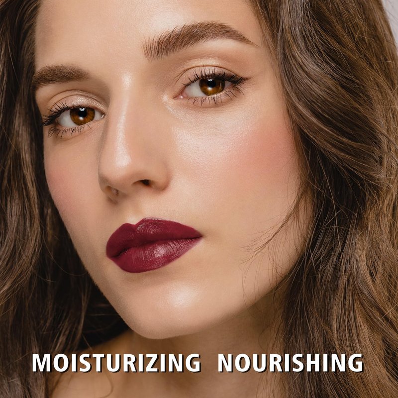 Moisture Dark Brown Lipstick for Women - Hydrating Tinted Balm for Dry Lips | Sheer Glossy Finish, Maduro Brown