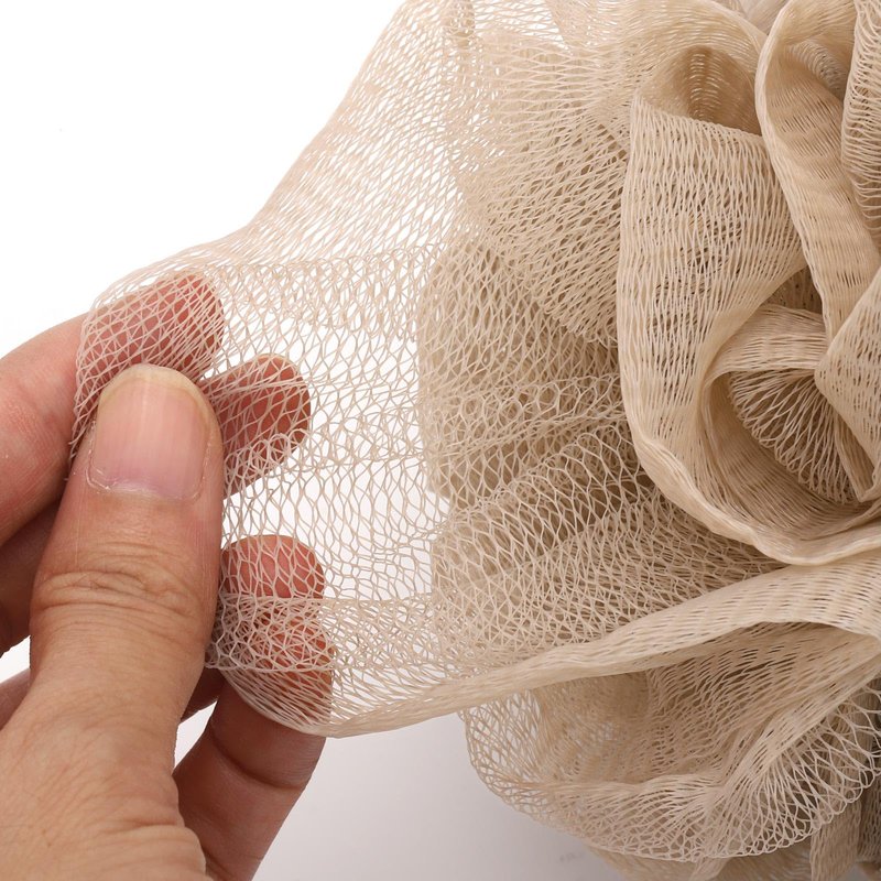 8 Small Mesh Pouf Bath Sponge - Mesh Loofah Body Exfoliating Shower Ball Shower Sponge