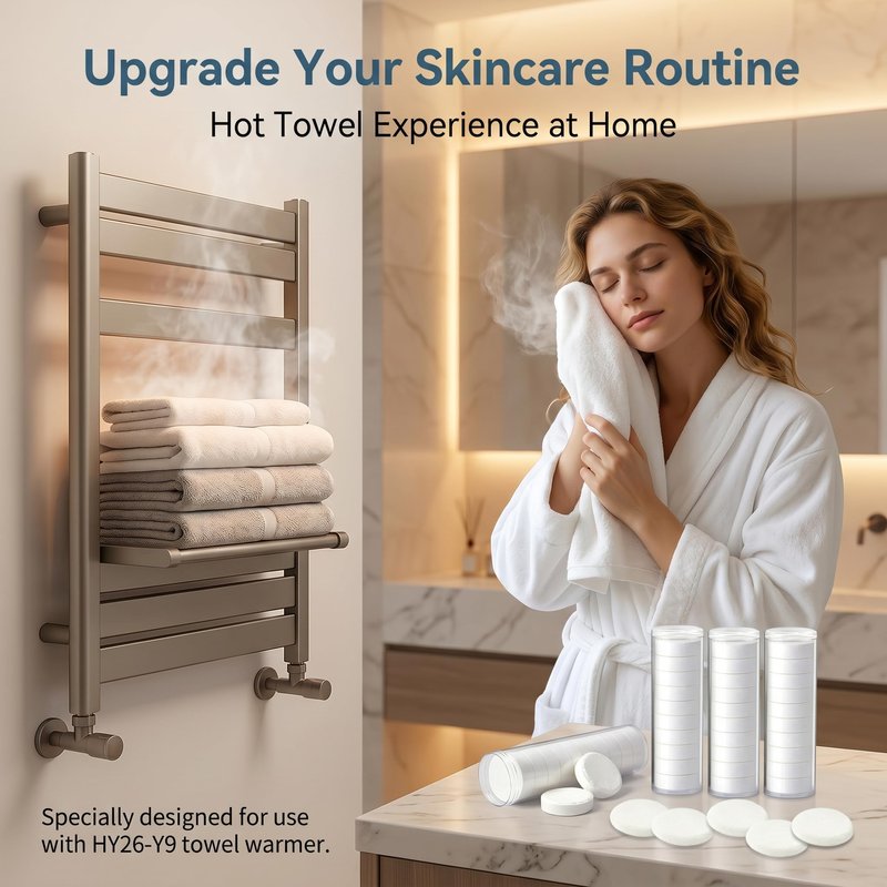 Disposable Face Towel Hot Face Towels spa hot towel for face Towels Suitable for Towel Warmers manually Soaked in Water or Towels Refills for Smart Warmer (80PCS spa Soft Towels)