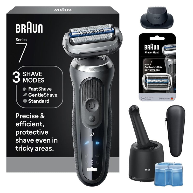 Braun Electric Razor for Men Series 7 - 4-in-1 Shaver with Precision Trimmer & Extra Head | S7 7187ps