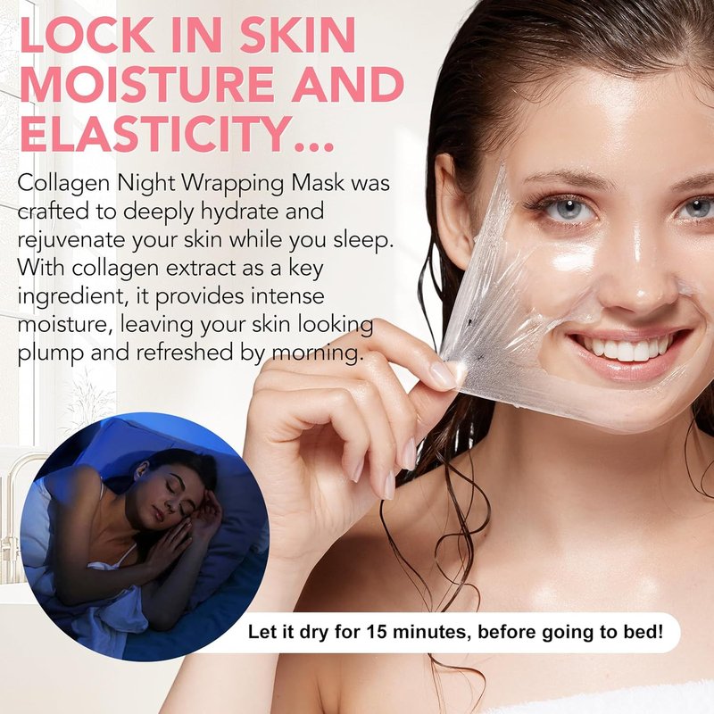 Frovetani Collagen Night Mask - Overnight Hydrolyzed Collagen Peel for Elasticity & Hydration | 150ml