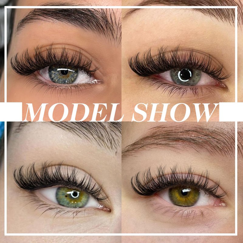 Cluster Lashes 56 Wisps DIY Lashes Natural Look Cat Eye Clear Band Mink Lashes Pack 8-14mm Wispy 3D False Eyelashes by ALICE