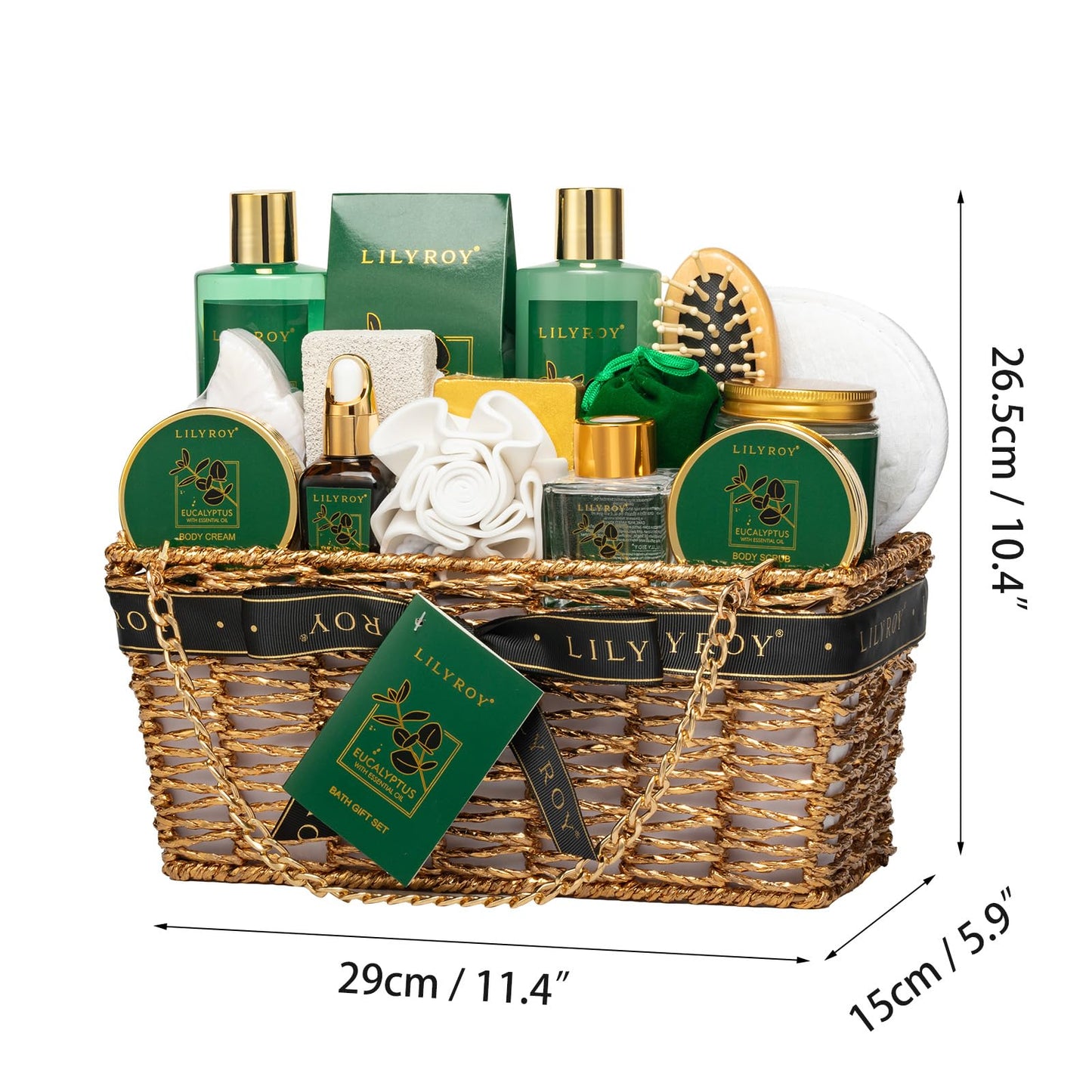 Fathers Day Gifts for Men, Gifts for Women & Men, Birthday Gift - 18-Piece Spa Gift Basket for Women, Bath and Body Spa Kit | Gift for Valentines, Mothers Day, Christmas, Great for Holidays