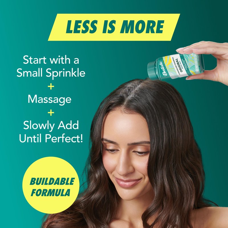Batiste Powder Dry Shampoo, Oil-Absorbing, Non-Aerosol, Blends Seamlessly, Original Scent, Instant Hair Refresh, TSA Compliant (1.06 oz)