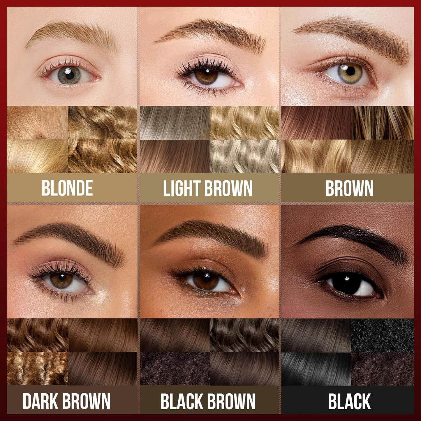 Vevivia Eyebrow Pencils - 4D Brush-Tip & Curved Tip for Natural, Fuller Brows | Long-Lasting Dark Brown