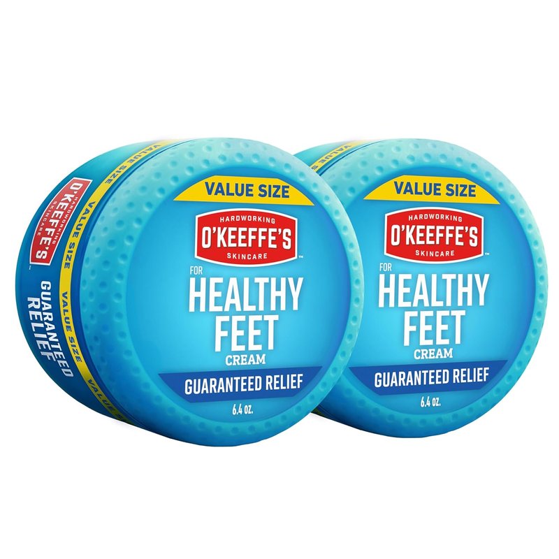 O'Keeffe's Foot Cream - Guaranteed Relief for Extremely Cracked, Dry Feet - 6.4 oz Jar (2 Pack)