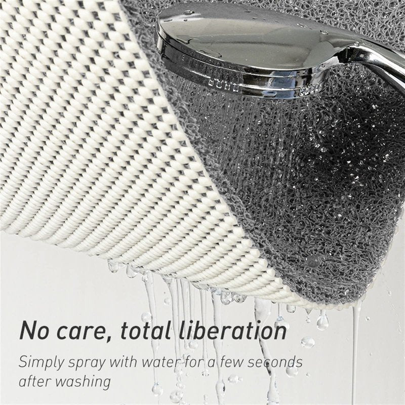 LKYJD Secure Mat, Non-Slip Bathtub Mat, The Ultimate Non-Slip Bath Mat, Shower Mat Floor Mat for Tub, Shower, Bathroom (Gray, 60x90cm(23.62"x35.43"))