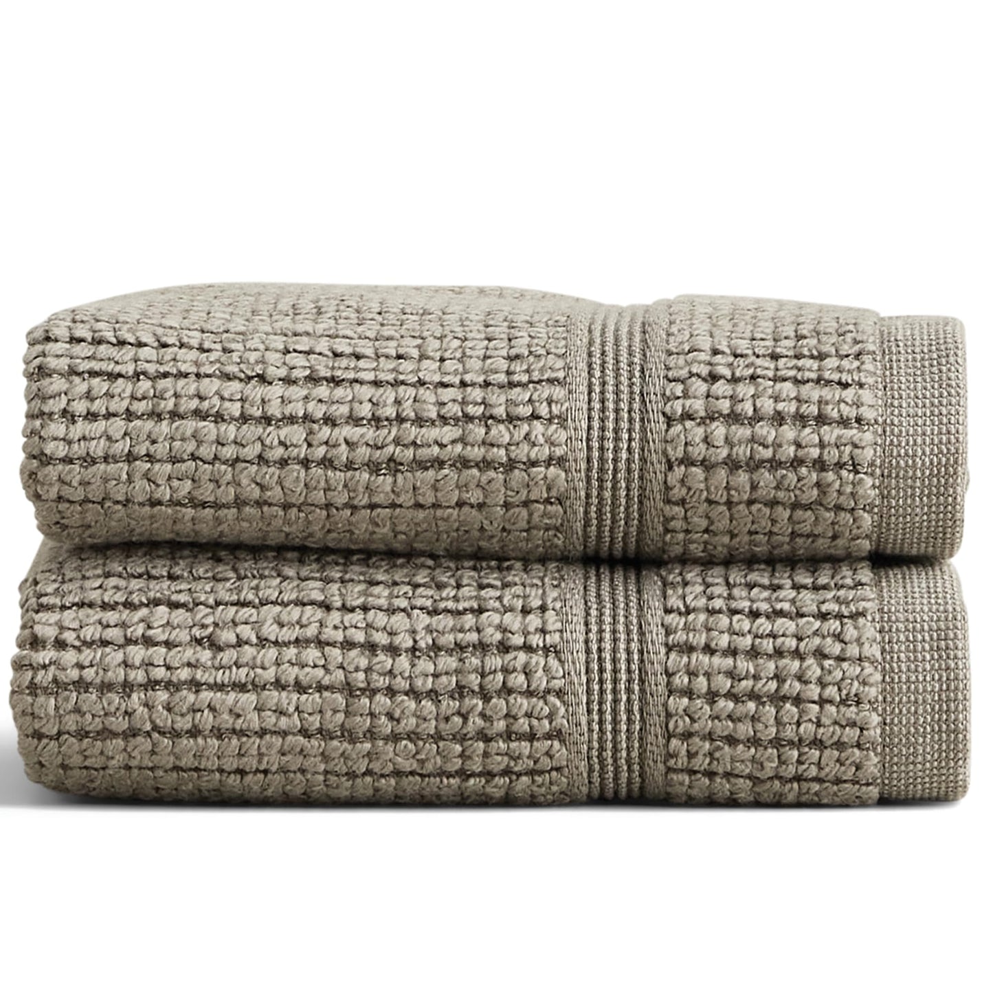 Preston Lane Douro Washcloth Set – 2 Pack Luxury Cotton Towels, Ultra Soft & Absorbent, Quick-Dry Spa-Quality Bathroom Towels, Made in Portugal, Eucalyptus 12 x 12