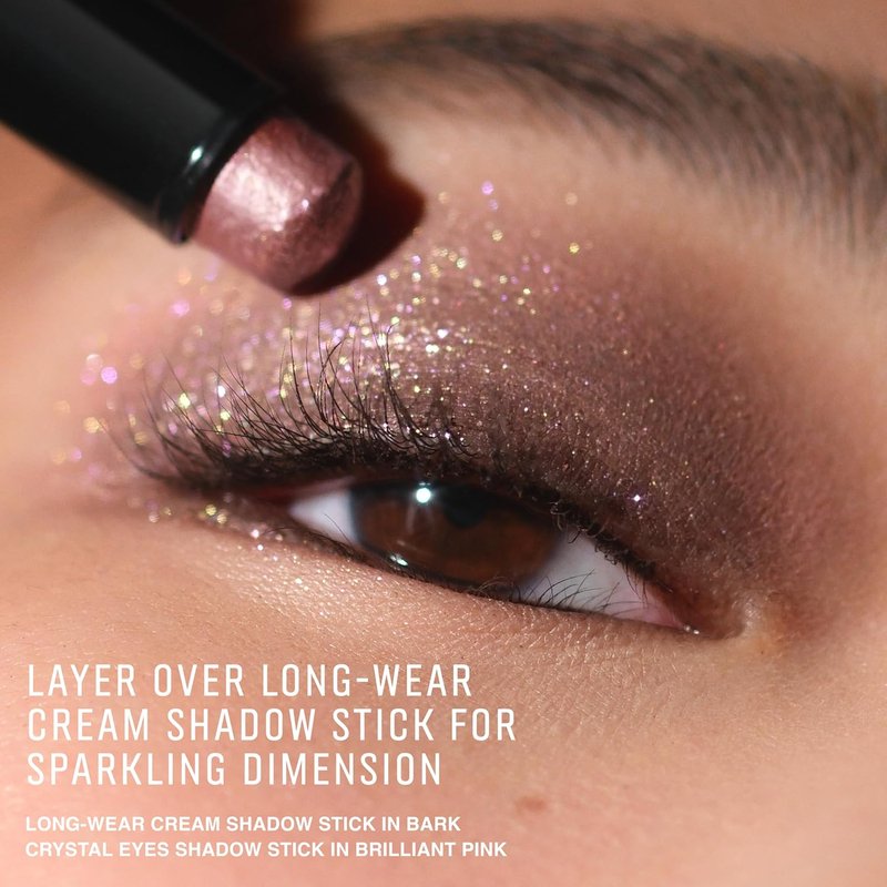 Bobbi Brown Crystal Eyes Shadow Stick - Shimmery Cream Eyeshadow with Buildable Coverage | 12-Hour Long-Lasting Sparkle Finish