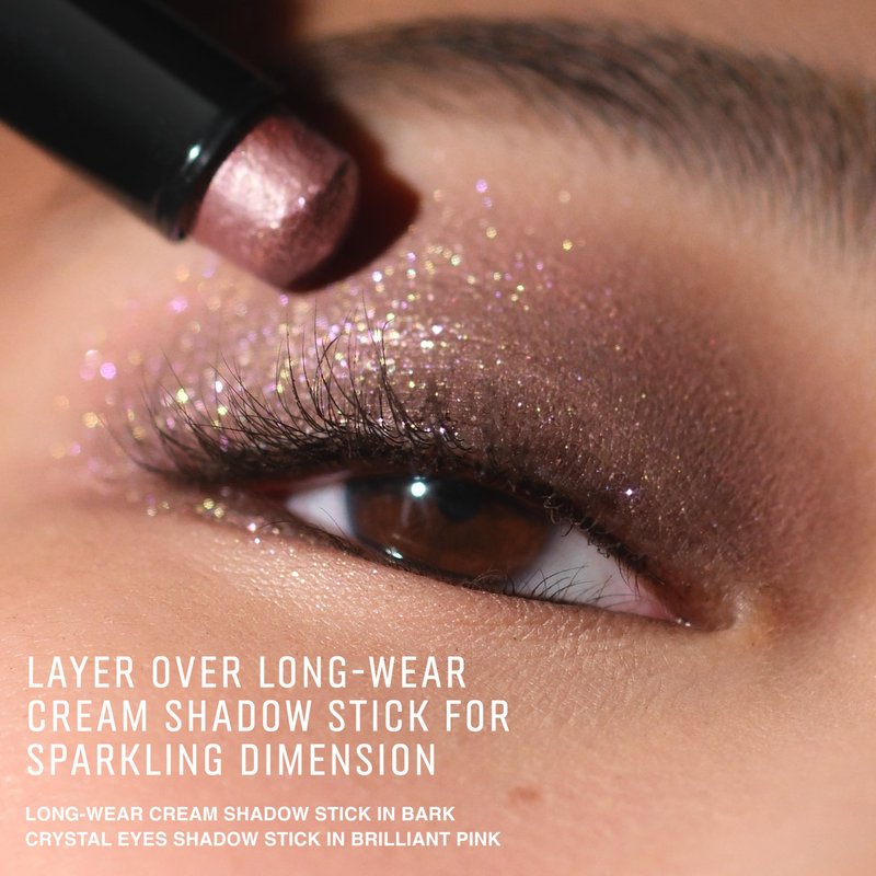 Bobbi Brown Crystal Eyes Shadow Stick | Water-Based Gel Sparkle Eyeshadow | Buildable Shimmer Eye Shadow Stick that Wears for 12 Hours, Brilliant Pink, 0.07 Ounce