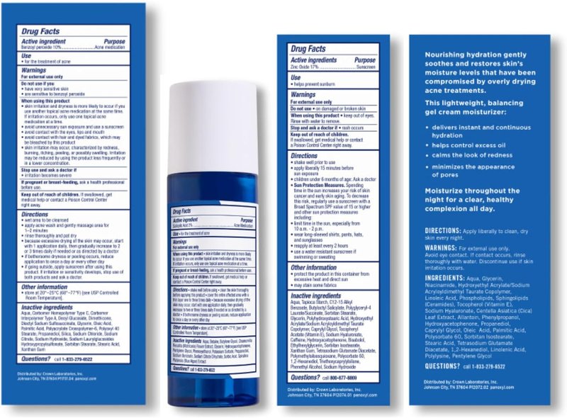 PanOxyl Complete Cleanse, Manage & Moisturize Bundle - Acne Foaming Wash Benzoyl Peroxide 10%, PM Balancing Repair Moisturizer, AM Oil Control Moisturizer & Clarifying Exfoliant with 2% Salicylic Acid